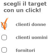 scegli il target con un click scegli il target con un click
